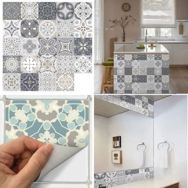 24-piece self-adhesive wall decals for kitchen, living room and bathroom
