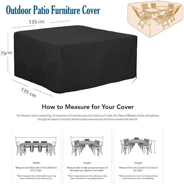 Garden Table Cover, Waterproof Tarp Cover for [PL]