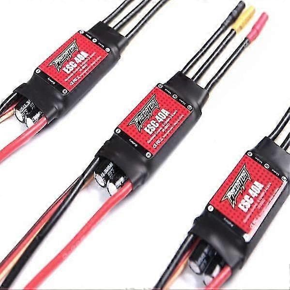 FMS Predator 40A børsteløs ESC med 3A Switch BEC T XT60-kontakt for ZOHD Volantex-fly