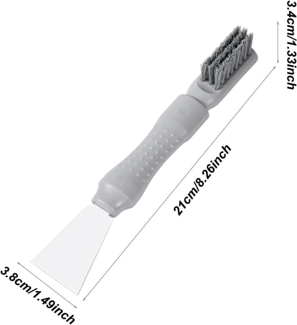 Crevice Cleaning Brush, Kitchen Cleaning Brush, Thin Crevice Cleaning Brushes with Scraper for Household Use