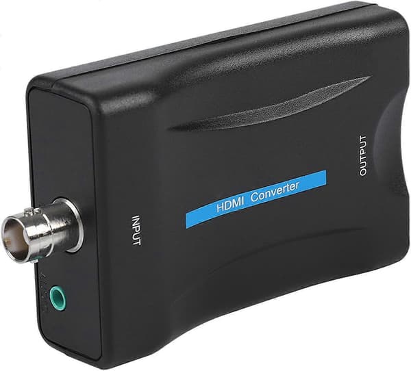Koaksial til HDMI-adapter BNC til HDMI-omformeradapter Koaksial til HDMI-omformer for TV-antenne 1080P/720P HD-skjerm Videoadapter Overvåking Mo [DB]