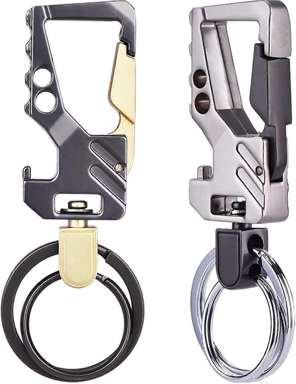 2-pack Car Keychain with Bottle Opener for Men and Women (Multicolor)