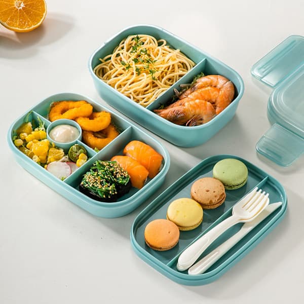 Lekkasjesikker matboks med rom, fruktboks, salatboks