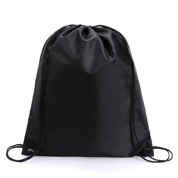 Sports Drawstring Backpack Organizer Waterproof Black
