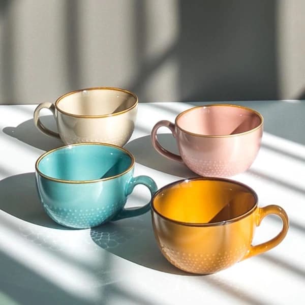 700 ml Large Ceramic Coffee Mug, Cereal Mug/Coffee Mug/Salad Bowl (without saucer and spoon)