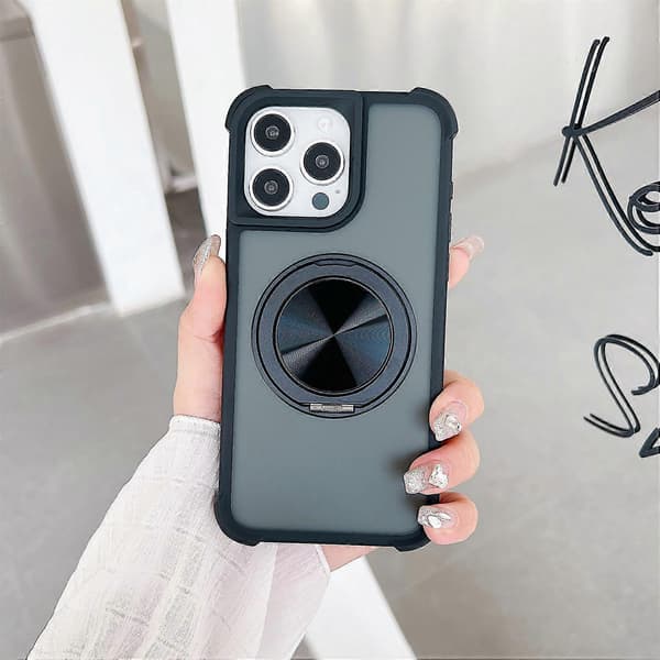 Etui kompatibelt med iPhone 15 Pro, kompatibelt med MagSafe CD Vein-stativ, TPU+PC-etui[LD]