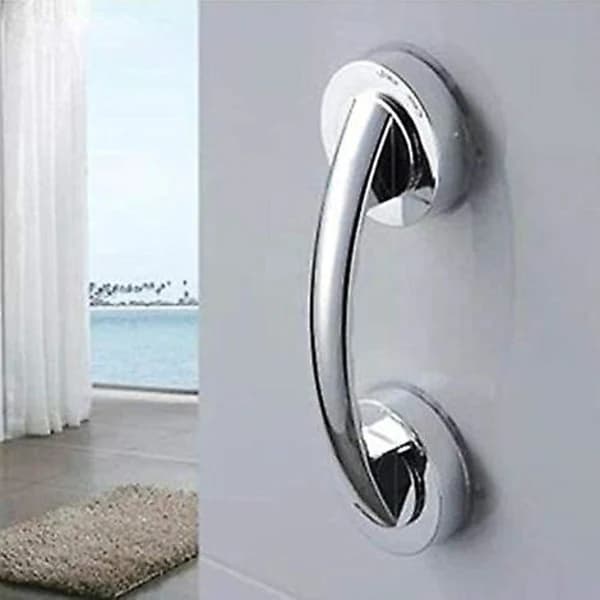 Suction Cup Door Handle, Refrigerator Bathroom Door Handle, Support Handle, Solid And Exquisite, (Silver)