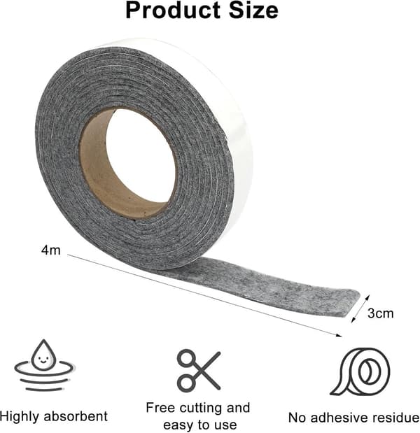 Moisture-Resistant Strips for Windows - 3cm*4m - Absorbent Condensation Strips for Window Felt
