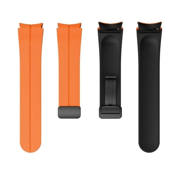 Galaxy Watch 6/6 Classic (44/40/47/43 mm) armbånd - Orange/Sort 50 50