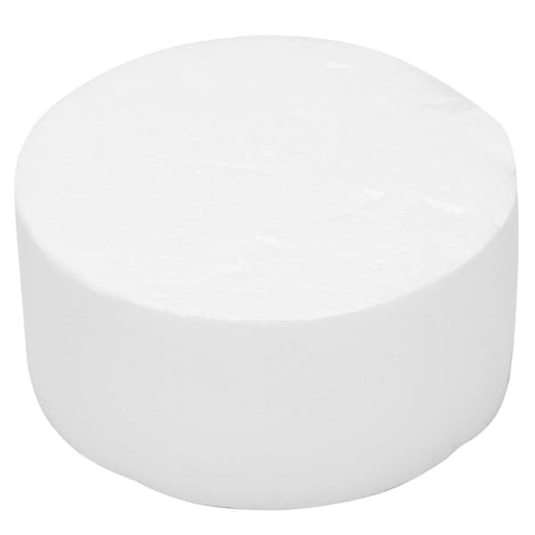 Pyöreä styroksikakkuattrappi (15 cm) - L