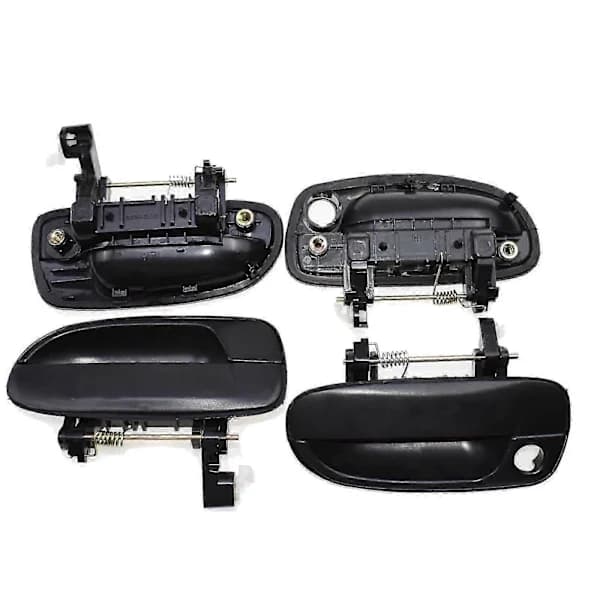 4 pcs (Front Rear Left Right) Outer Door Handle Black For 2000-2005 New