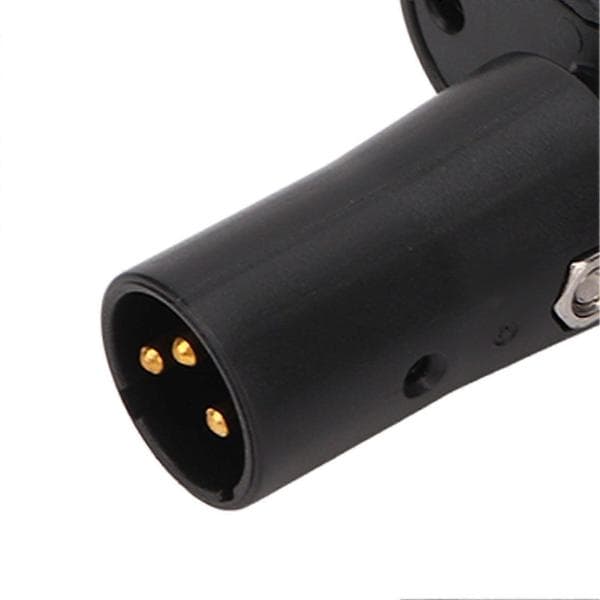 Elektrisk rullestollampe, 3-pinners XLR-hode, USB-lading, justerbar vinkel, LED-lys for rullestol