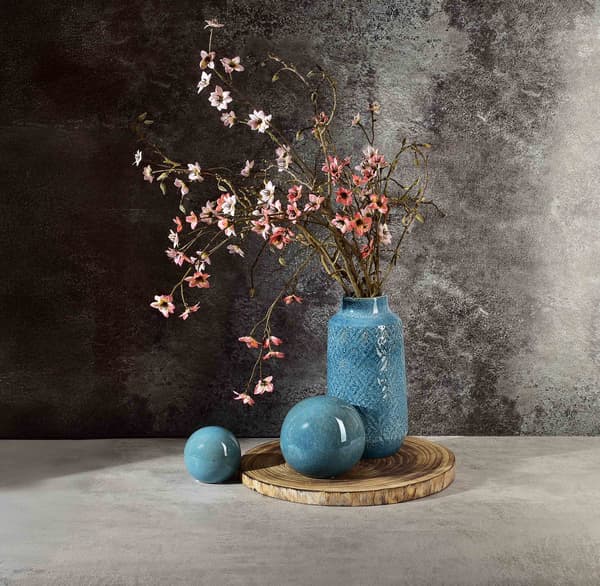 YARINE BLUE Keramisk Vase 8,5x31 cm