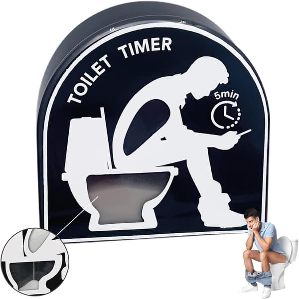 Toalett-timer | Rolig toalett-sandtimer | 5-minutters timer