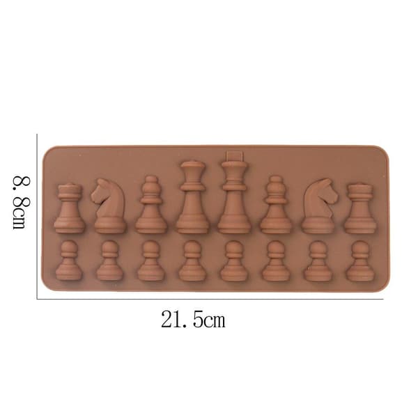 Chokoladeform - Silikone - Skak Brun brown