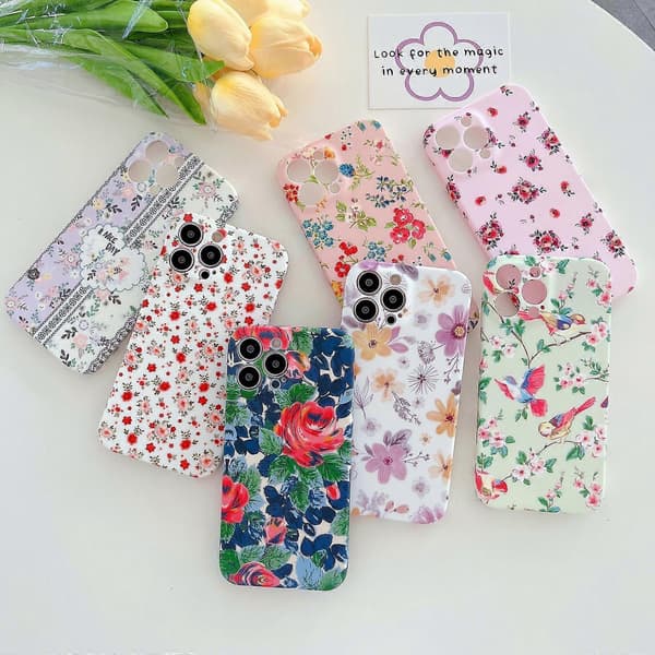 Lite blomstret TPU-deksel til iPhone 12 Pro Max