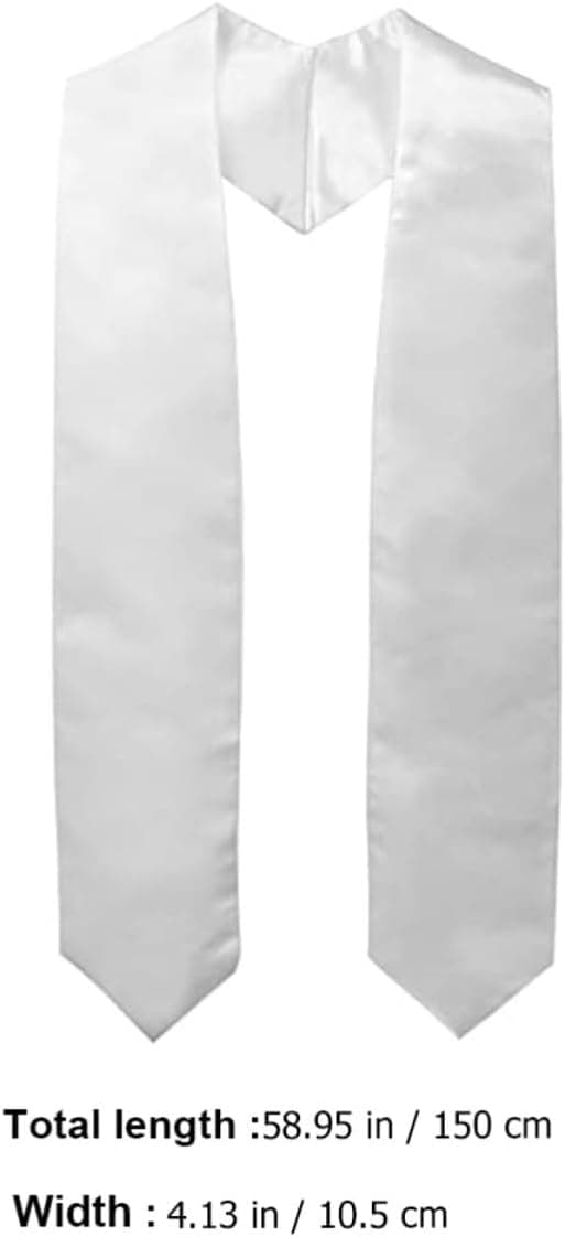 Konfirmasjonsskjerf og stolaer for kvinner menn Rødt polyester skjerfsett Enkel stil 5-pakning