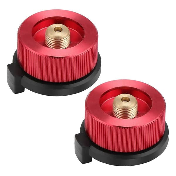 PCS Camping Gasadapter Omformer Komfurotilslutning til Butanbeholder til Skrue Gaspatron
