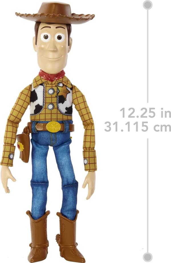 Toy Story Talking Woody Doll with 20 Phrases, Pull String Activates Sound, Compatible with Disney Pixar