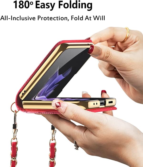 Telefondeksel med kjedestropp for Galaxy Z Flip 3 5G