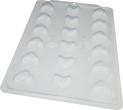 Praliini sydän suklaamuotti - BWB 3589 Transparent transparent