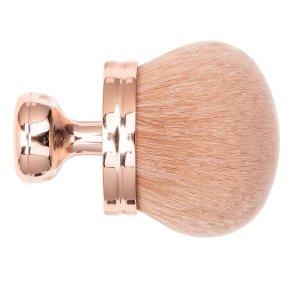 Makeupbørste - Ekstra stor makeupbørste - Oval ansigtsmakeupbørste - Rosaguld