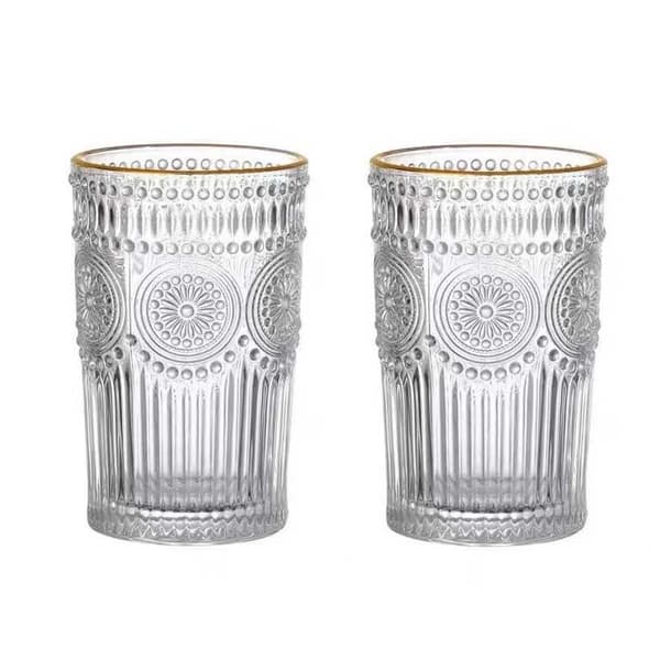 Sæt med 2 glas - 400 ml Transparent transparent