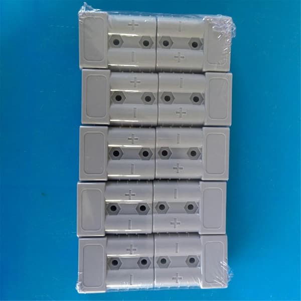 [LD]10pcs Anderson Style Plug Connector 50A with Anderson Handle Compatible with Forklift Battery Charging Quick Disconnect Kit As Shown