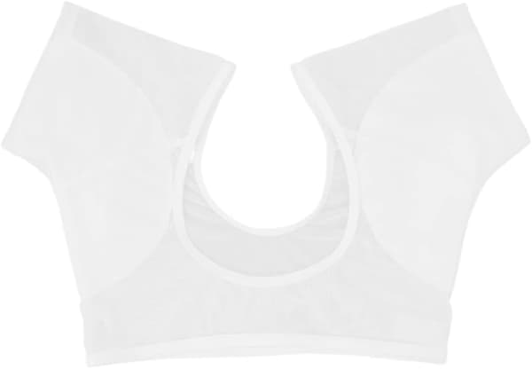 ##/M, Vita Svedbeskyttelse til Armhuler T-Shirt Form Svedbeskyttelse##/