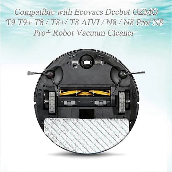100 stk. moppepuder til Ecovacs T9 T9+ T8 T8+ T8 Aivi N8 N8 Pro Robot