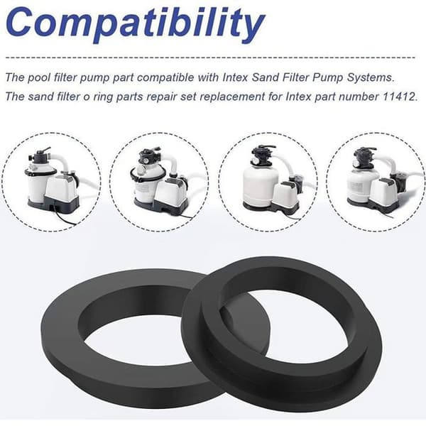 Passar Intex packning 11412; kompatibel med modellerna 26323CA, 26323EH, 26331CA, 26331EH, 2633