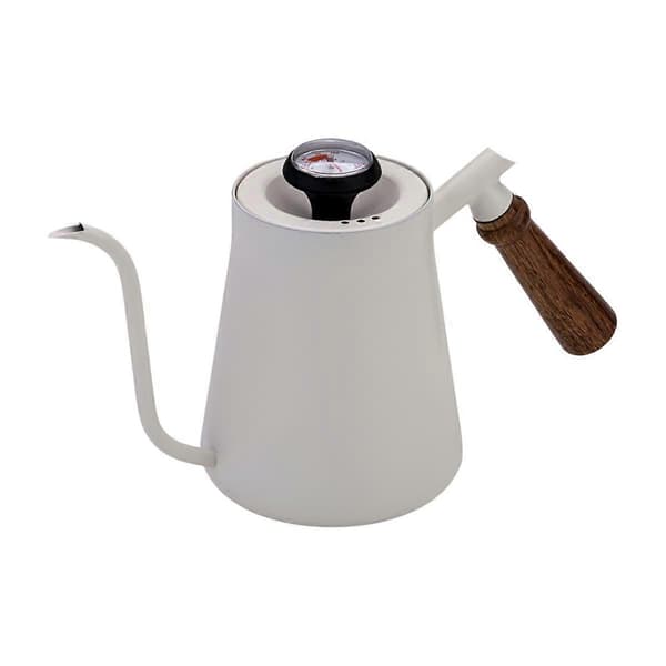 Pour Over Kettle with Wooden Handle, Narrow Spout, Drip Coffee, Manual Pour Over Kettle C