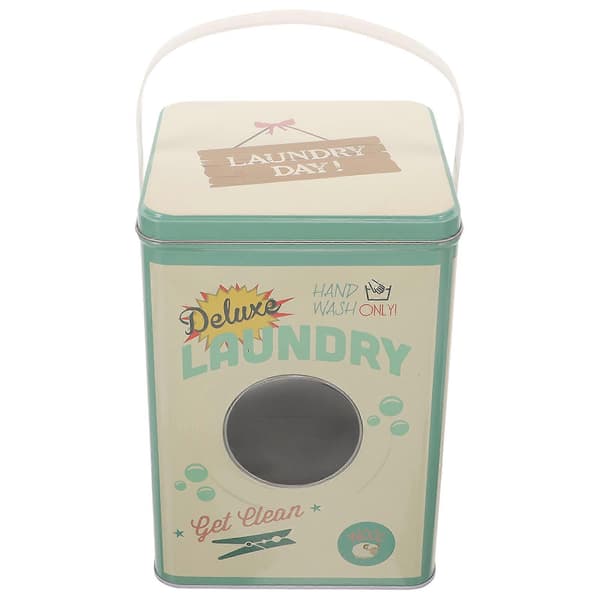 Laundry Detergent Bucket Iron Laundry Detergent Storage Container Reusable Laundry Detergent Container With Lid