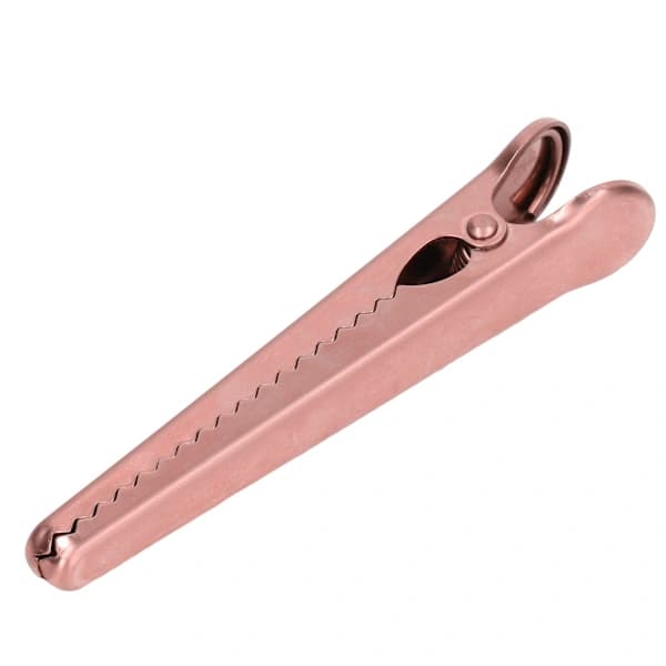 Sealing Clip Length 11.6 cm Comfortable Handle Robust Design Internal Tooth Design Kitchen Utensils Rose Gold