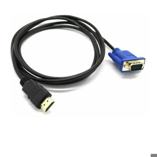 Video Surveillance Cable and Adapter - HDMI to VGA 1080P Conversion Cable/Adapter - 1.8m (Passive/No Chip)