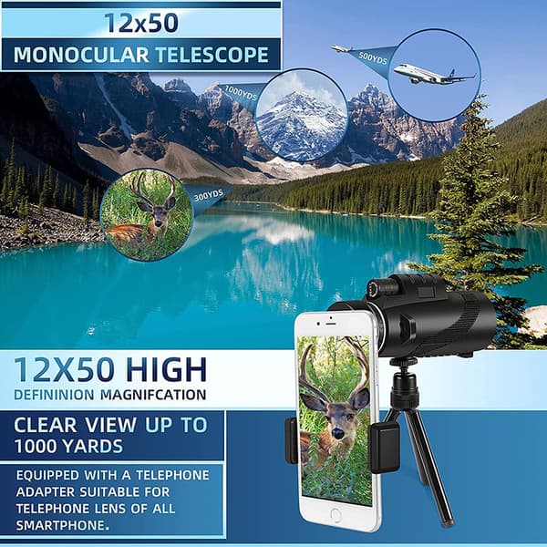 High-Performance Monocular Telescope 40×60 Compact Portable Monocular
