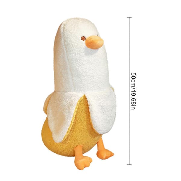 Rolig Bananand-dukkepose Perfekt Gave PP Bomull Supersoft 50cm Leker - SNNGV db Hvit White
