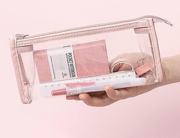 Gjennomsiktig penal (Rosa)