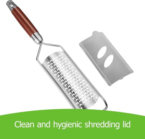 Cheese Slicer - Grater with Handle - Easily Grates Lemons, Vegetables, and Cheese - Easy to Use