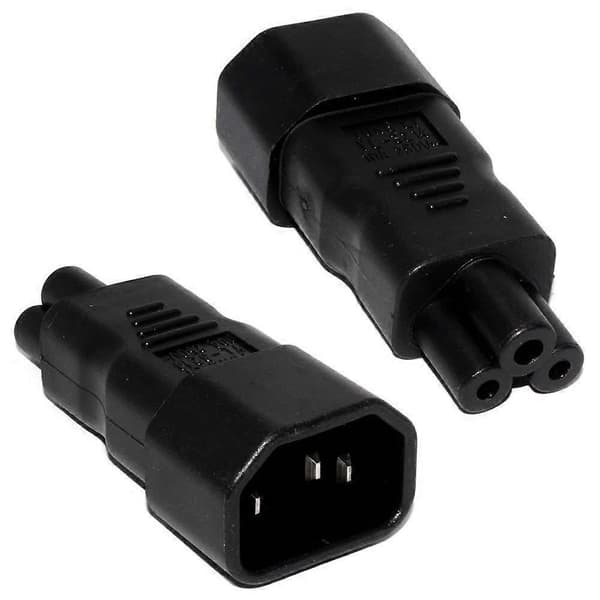 PDU UPS C14 til C5, IEC320 C13/C14 til C5/C6 Kedelledning til PC Laptop Strømforsyningskabel Adapter