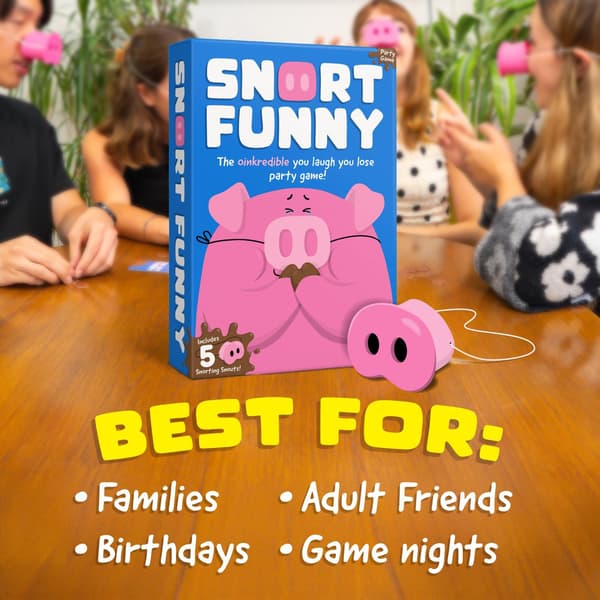 Laugh You Lose Board Game - 150 Challenge Cards for 4-8 Players, Ages 8+ [JUN]