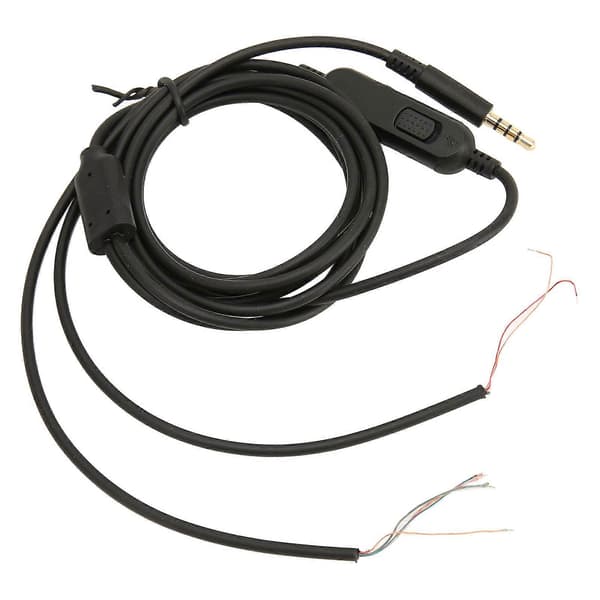 Headset Repair Cable OFC Core Replacement Gaming Headphone Audio Cord with Volume Button for Kingston 2m