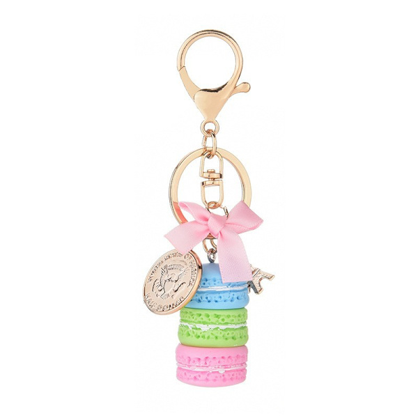 Alloy Keychain, Cute Macaron Shaped Keychain, Different