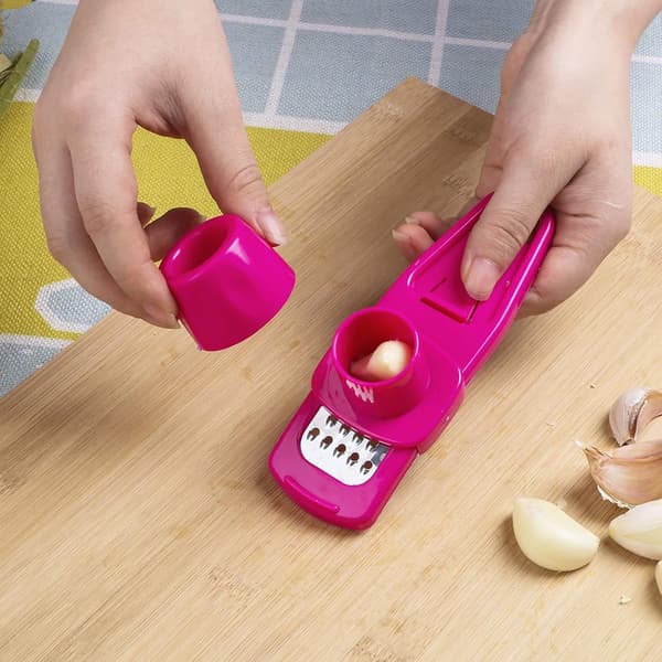 Garlic Peeler Grater Slicer Cutter Garlic Press Ginger Grinding Grater Vegetable Peeler Multifunctional Garlic Crusher