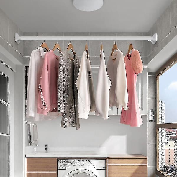 Adjustable Shower Curtain Rod - Spring Loaded Extendable Telescopic 30-50 30-50