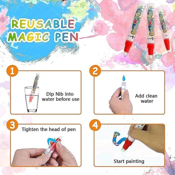 Water Drawing Mat Aqua Drawing Mat Large 100 X 70cm Mess-Free Educational Toy Gift