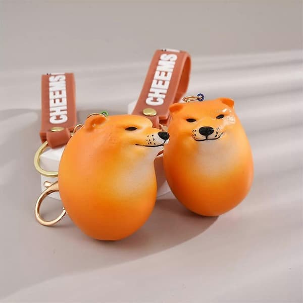 Squishy Legetøj Shibako Hund Æg, Shipapa Æg Squishy Legetøj Nøglering