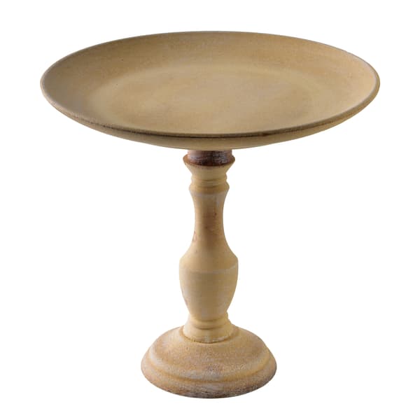 DAZ Beige Dekorativ Patera 25x25x24 cm af MDF
