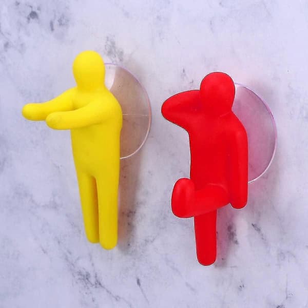 Toothbrush Holder Wall Mounted and Towel Hook for Bathroom Storage 6 Pcs