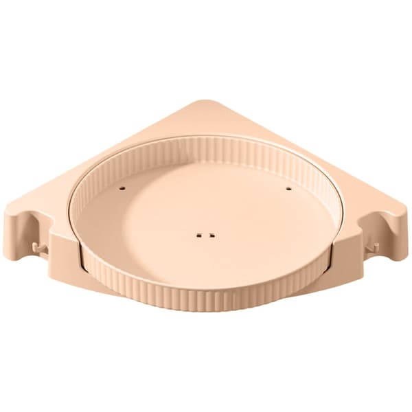 360-degree Rotating Corner Shelf for Bathroom and Kitchen Storage, Wall-mounted Organizer